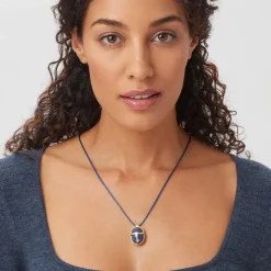 Egyptian Heart Scarab Pendant Necklace